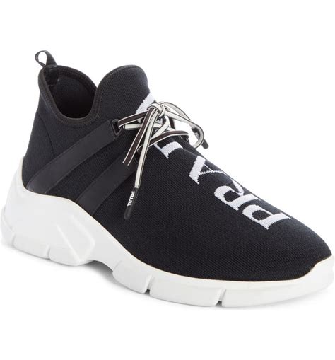 prada sneaker sock|Prada knit sneakers women's.